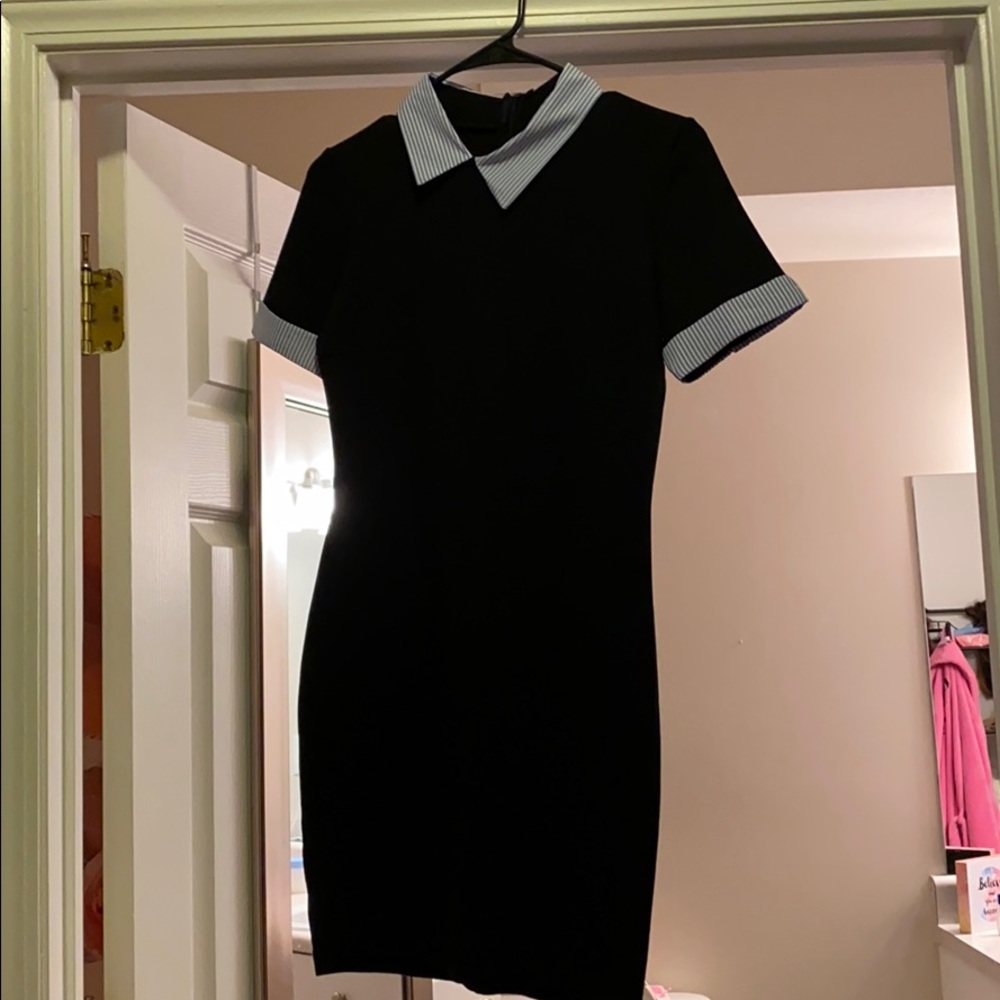 Black fitted dress